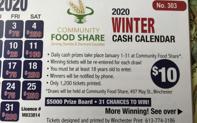 2020 Winter Cash Calendar